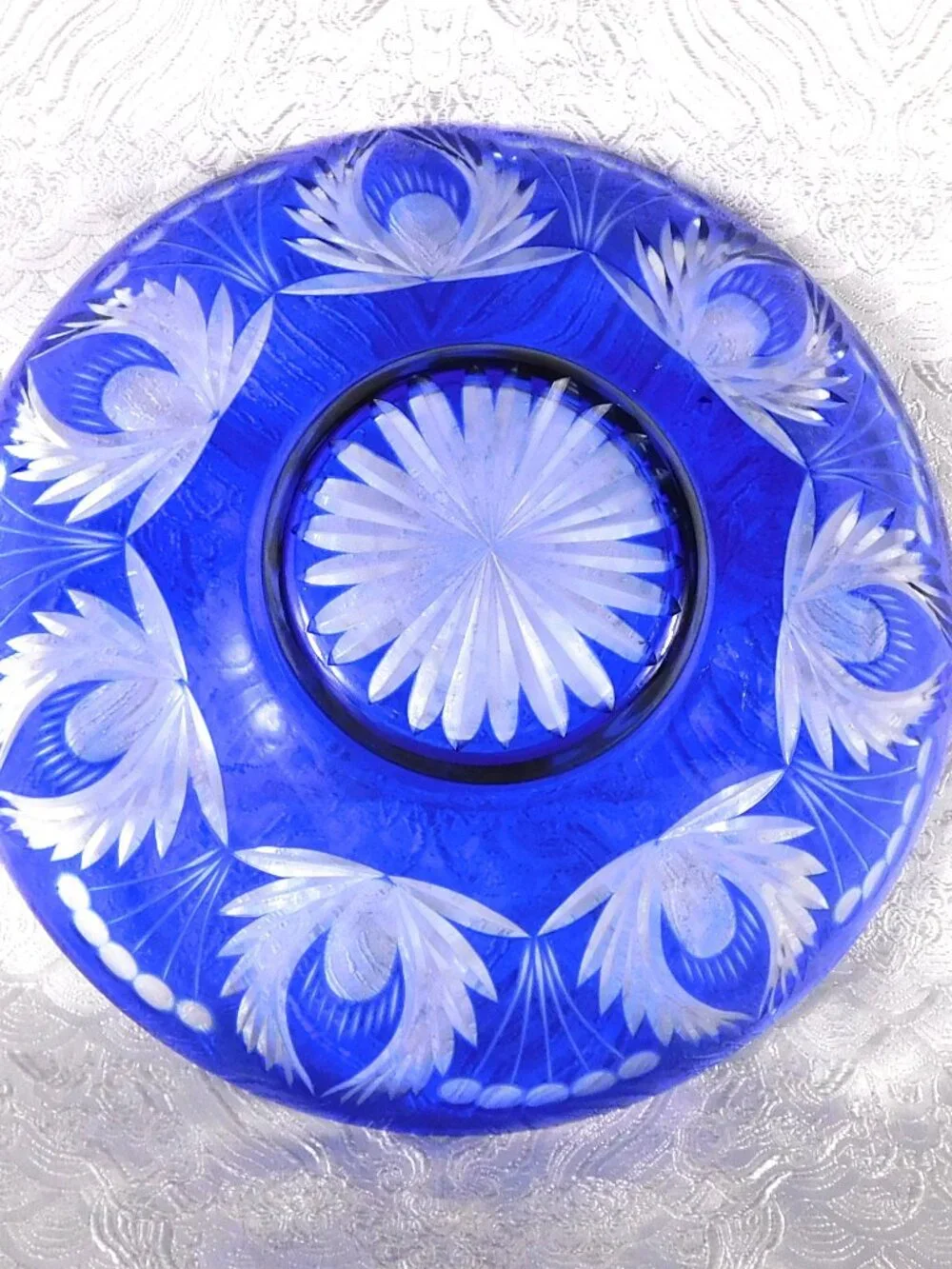Blue Cut to Clear Bowl # 27380